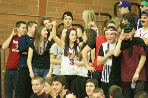 A nice student section. Too bad it's the VISITING student section. (Shelli Trumbull photo)