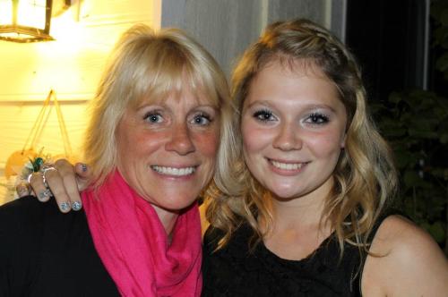 Two generations of Wolf star athletes, Aimee Bishop (left) and daughter Breeanna Messner.