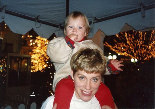 Mother and daughter in earlier times.