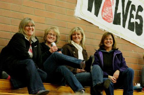 Moms (l to r) Joan Payne, Melissa Zimmerman Losey, Abbie Martin and Christine Marx.