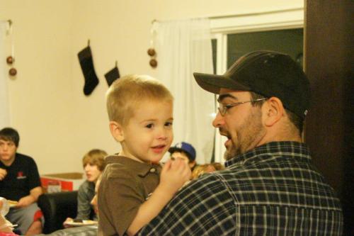 Coach V and his assistant discuss the merits of NOT telling mom about whatever chocolate might have been eaten.