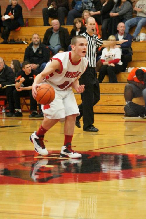 Gavin O'Keefe, seen here in action against Blaine, suffered a broken foot Tuesday night and is expected to miss 4-6 weeks.