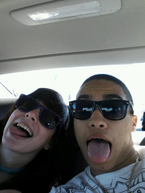 Lil' sis and big bro.