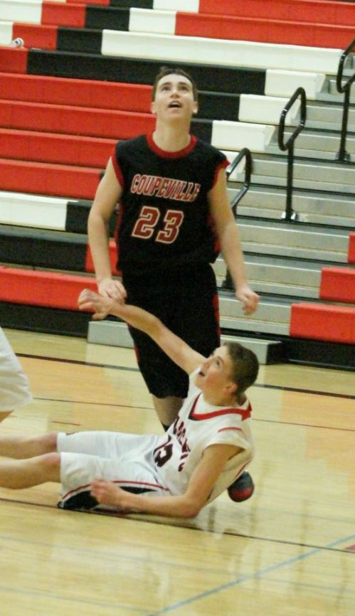 Want to help Wolf basketball rise, while other teams fall? Start playing hoops at a young age, and some day you can be where Aaron Trumbull is now. (Shelli Trumbull photo)