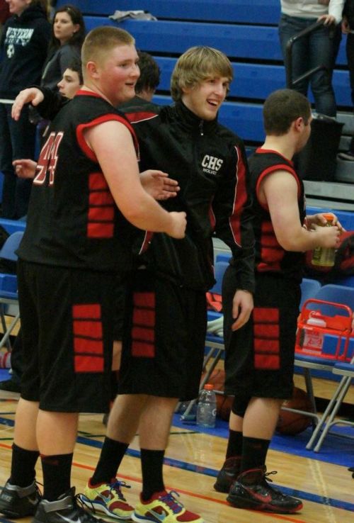 A win a day and you can be as happy as Carson Risner (left) and Josh WIlsey. (Shelli Trumbull photo)