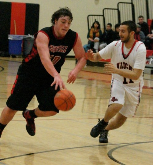 Nick Streubel hits second gear and an ATM player screams like a little girl as he gets runs over.