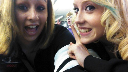 Co-captains Becker and Emily Clay.