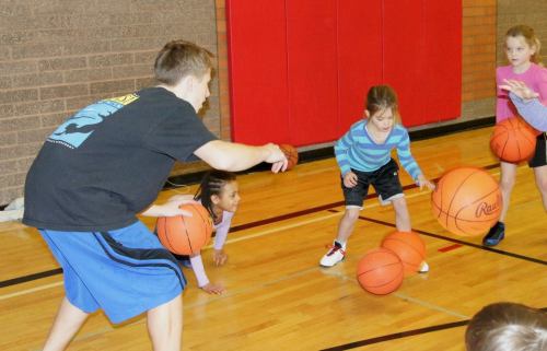 Beginning their path, they pick up dribbling skills from Dalton Martin.
