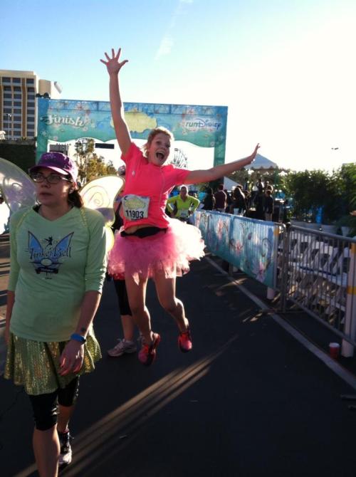 Breeanna Messner is thrilled to be running in the early light of day.