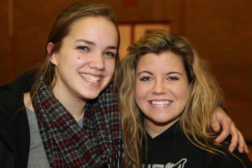 Wolf senior co-captains Bessie Walstad (left) and Haley Marx may play on Whidbey yet again. (John Fisken photos)