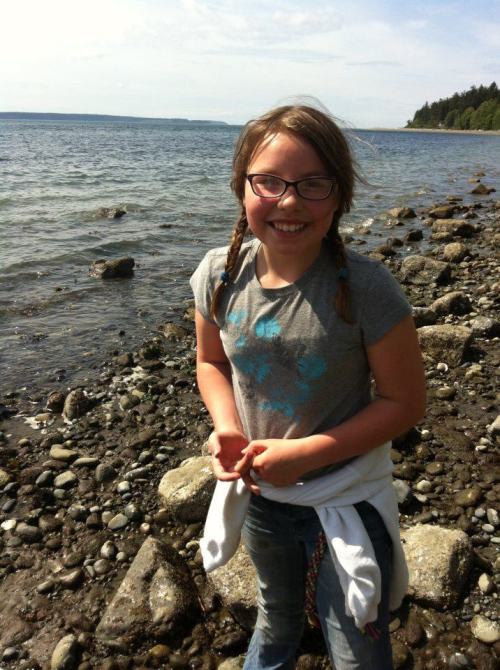 Maggie Crimmins, daughter of legendary Wolf hoops star Jodi "Elbows" Christensen.