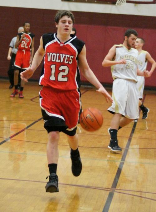 Hesselgrave brings the ball up in a game against Lakewood.