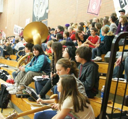 The band's all here. (Shelli Trumbull photo)