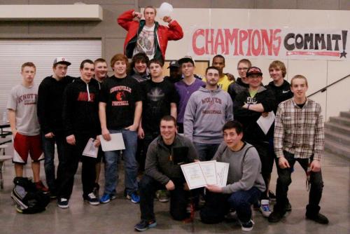 99.2% of the Wolf boys' hoops squad.
