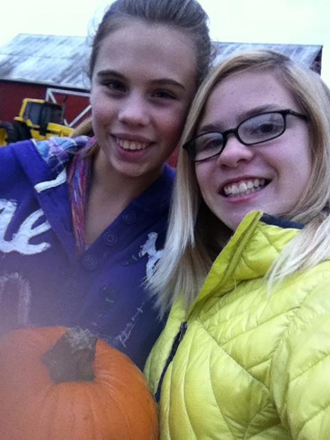 Kyla Briscoe (left) and Wolf teammate Hope Lodell.