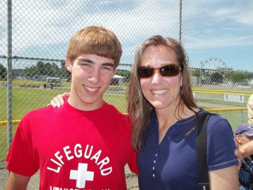 A wrestling beast and his mom.