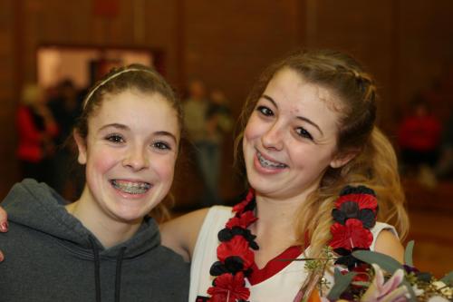 Kacie (left) and Katie Kiel, together again. (John Fisken photo)