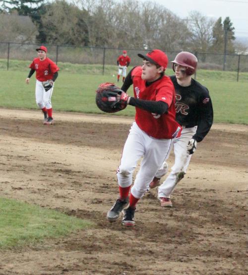 He also plays a little baseball.