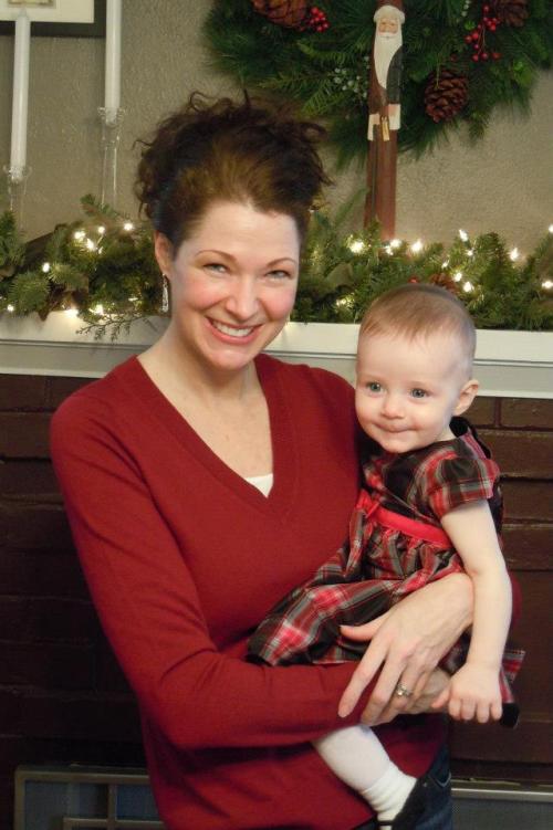 The ever-radiant Jennifer Saxman and her adorable daughter.