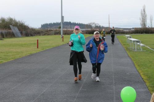 Aimee Bishop (left) and mom Marilyn Messner compete last year.