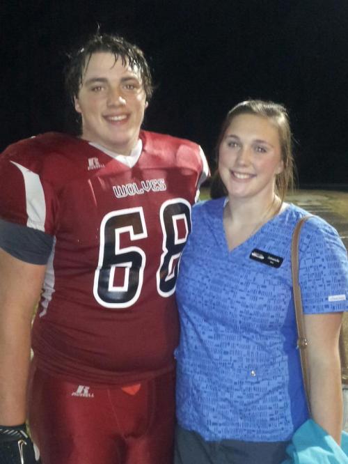 Nick Streubel and big sis Amanda, a former state meet qualifier as a swimmer. (Nanette Streubel photo)
