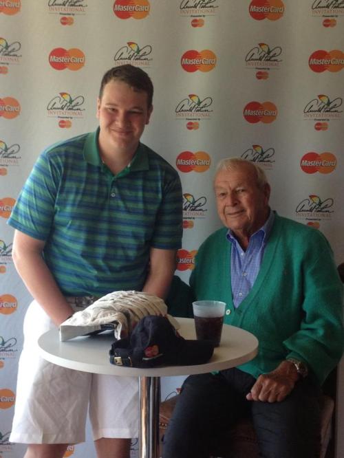Whidbey's best (Austin Fields) meets golf's greatest (Arnold Palmer).