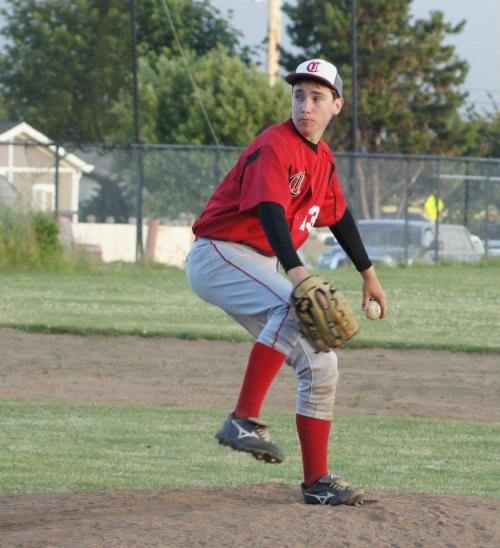 Aaron Trumbull brings the heat. (Shelli Trumbull photos)