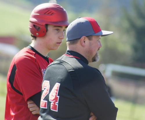 Across the street, Aaron Trumbull and Wolf coach Willie Smith also hope to add a third straight victory. (Shelli Trumbull photo)
