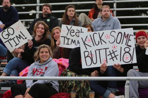The Wolf faithful cheer for their heroes.