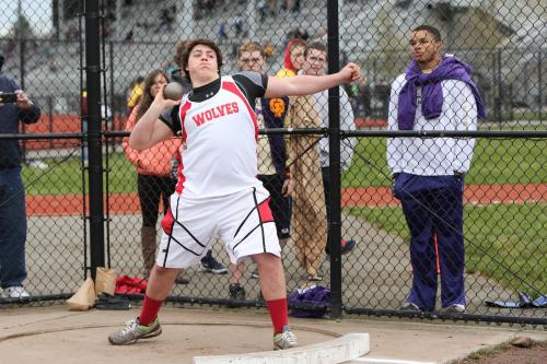 Nick Streubel prepares to erupt.