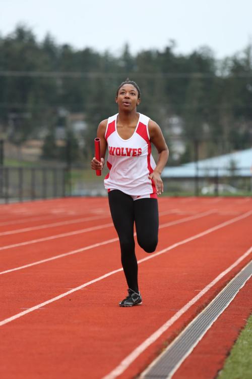 Jai'Lysa Hoskins looks to the sky, pondering the age-old question ... "Is that more rain coming?"