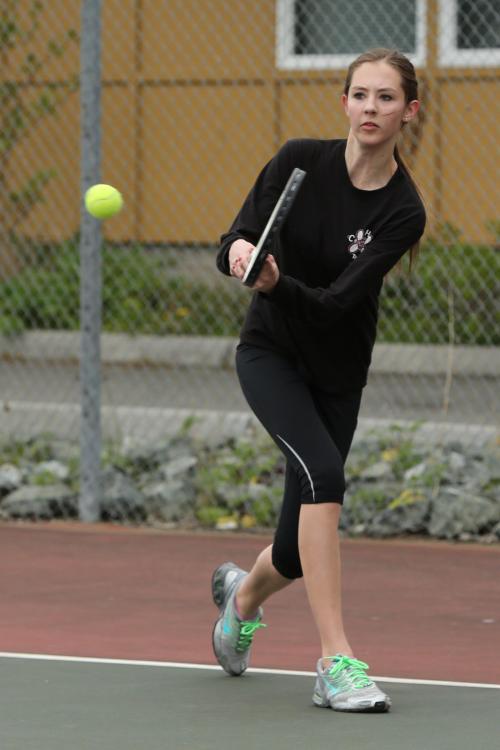 Allie Hangan rocks the basic black look, appropriate for any season.