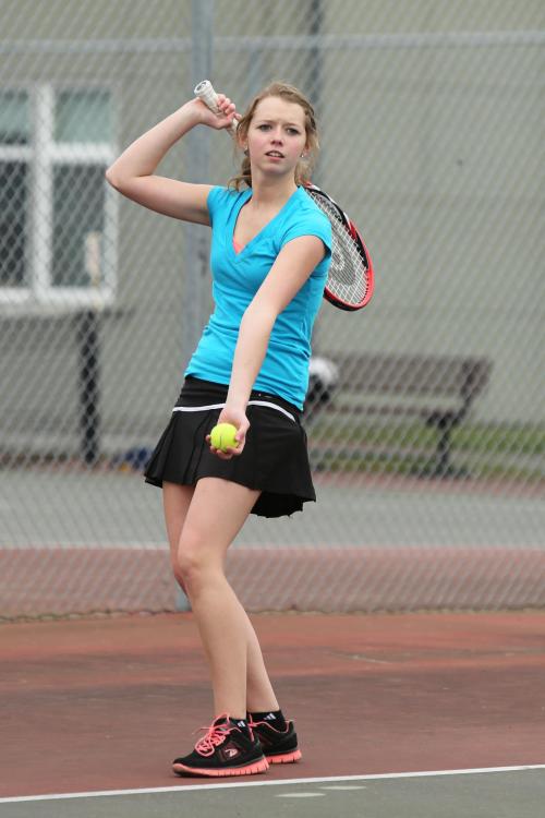 While Holly Craggs takes it to a whole new level, matching her undershirt to her shoelaces!