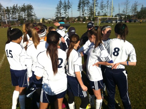 The Whidbey Islanders GU17 soccer squad has played and fought as a team all year. (Kali Barrio photo)