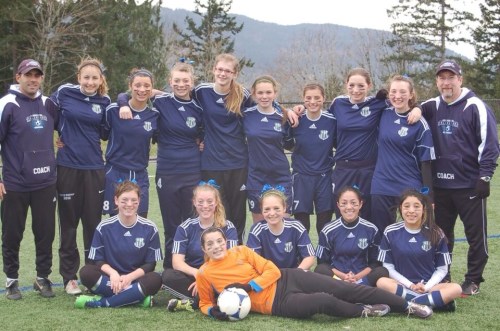 The very successful GU-17 Whidbey Islanders select soccer team included girls from all three Island high schools.