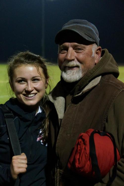 Madison Tisa McPhee and one half of the combo that gave her the "fast genes," dad Jack Tisa. (Robert Pelant photo)