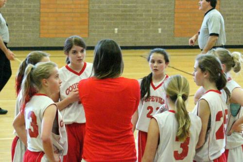 The Wolf 7th graders during the regular season. (Justine McGranahan photo)