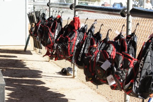Shelli Trumbull has snuck into the dugout...
