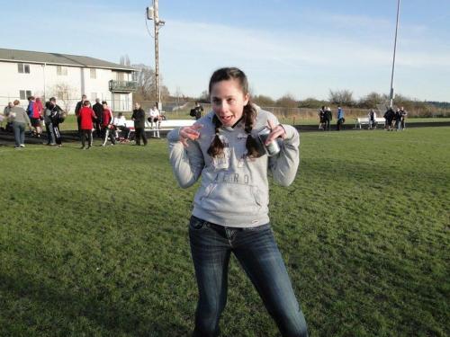 Soccer fan McKayla Bailey in a thoughtful moment.