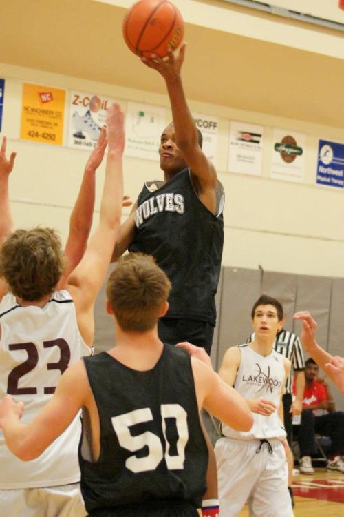 Anthony Bergeron floats high above the crowd.