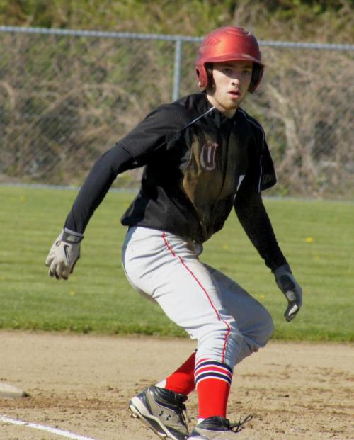Kurtis Smith smacked two hits Tuesday, giving him five in two days. (Shelli Trumbull photo)