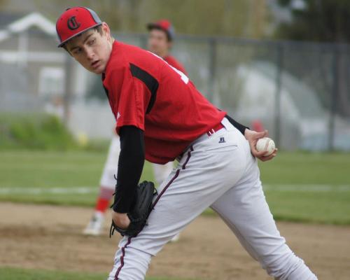 Aaron Curtin, backed up by a superb defense, blew away Sultan Wednesday. (Shelli Trumbull photo)