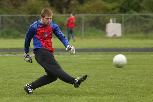 Wolf goalie Kole Kellison will be one of eight players honored on Senior Night Wednesday. (John Fisken photo)