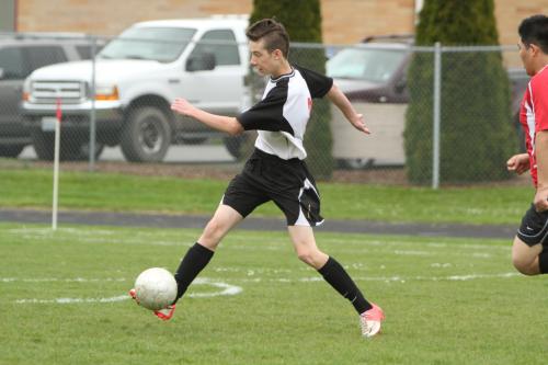 Loren Nelson directs traffic.