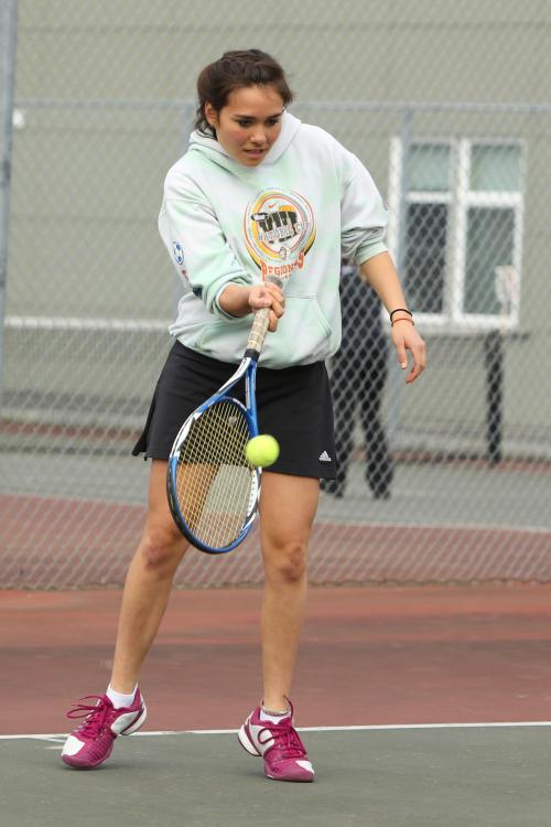 Amanda d'Almeida playing her "other" sport, where she is a three-time district champion. (John Fisken photo)