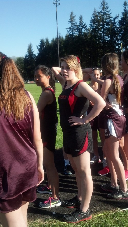 Tiffany Briscoe stares down the competition before the discus.
