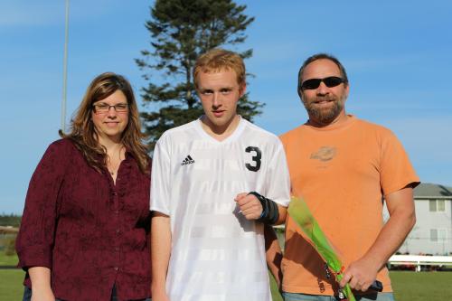 Jacob Lovell and parents James and Shannon.