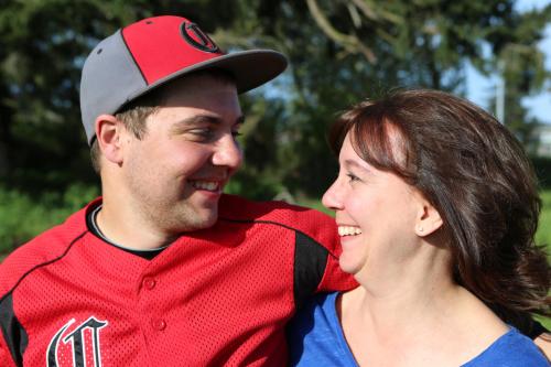 Drew Chan and mom Beverly. (John Fisken photos)
