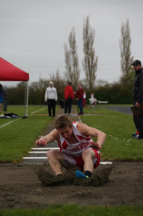 Josiah Campbell is ranked in the Top 10 in District 1 in four events. (Photo courtesy Coupeville Booster Club)
