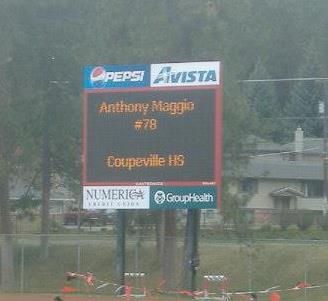 The scoreboard operator tries to seal the deal.